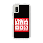 スリムプロテクションケース［ FRAGILE Sticker - Black ］