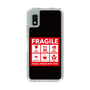 スリムプロテクションケース［ FRAGILE Sticker - Black ］