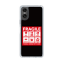 スリムプロテクションケース［ FRAGILE Sticker - Black ］