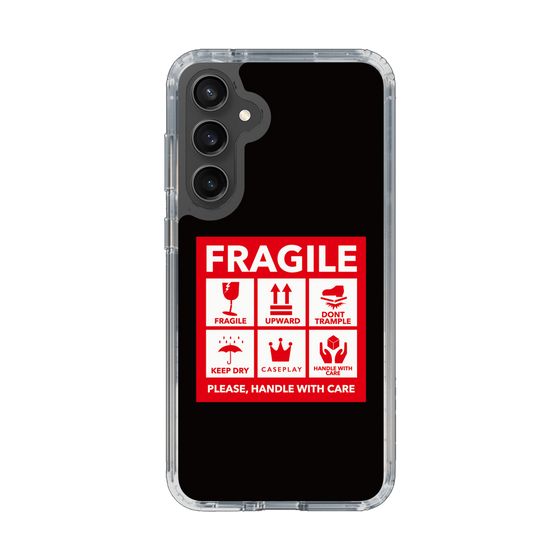 スリムプロテクションケース［ FRAGILE Sticker - Black ］