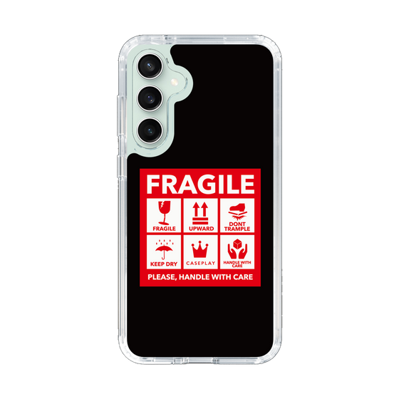 スリムプロテクションケース［ FRAGILE Sticker - Black ］