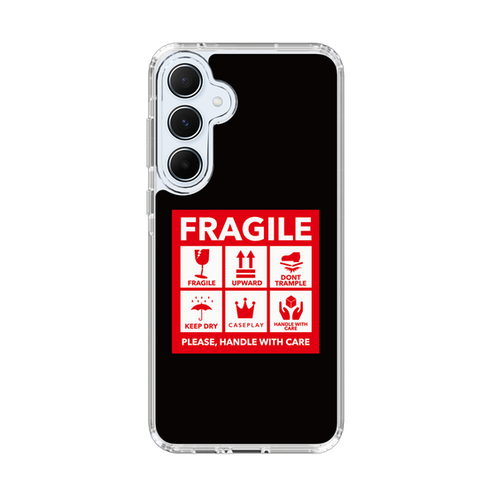 スリムプロテクションケース［ FRAGILE Sticker - Black ］