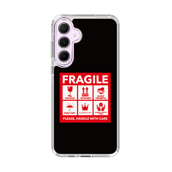 スリムプロテクションケース［ FRAGILE Sticker - Black ］