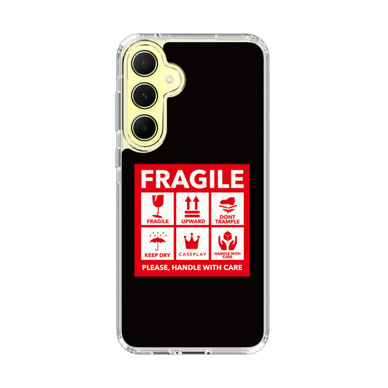 スリムプロテクションケース［ FRAGILE Sticker - Black ］