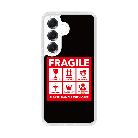 スリムプロテクションケース［ FRAGILE Sticker - Black ］