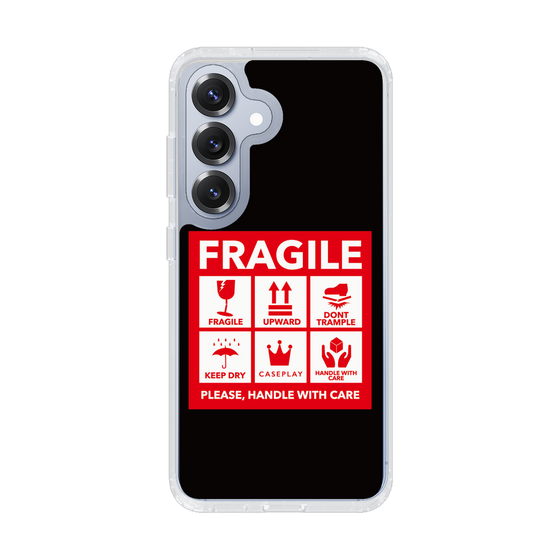 スリムプロテクションケース［ FRAGILE Sticker - Black ］