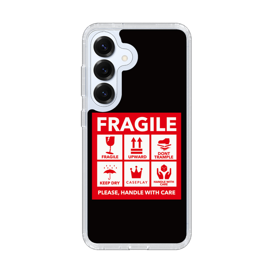 スリムプロテクションケース［ FRAGILE Sticker - Black ］