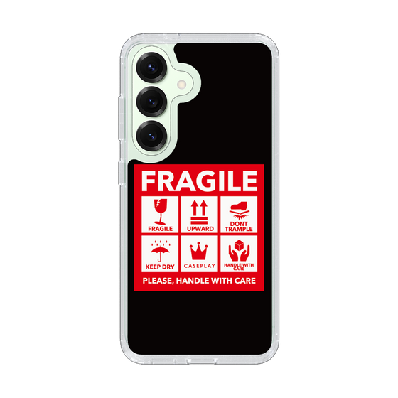 スリムプロテクションケース［ FRAGILE Sticker - Black ］