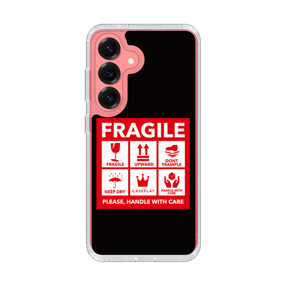 スリムプロテクションケース［ FRAGILE Sticker - Black ］