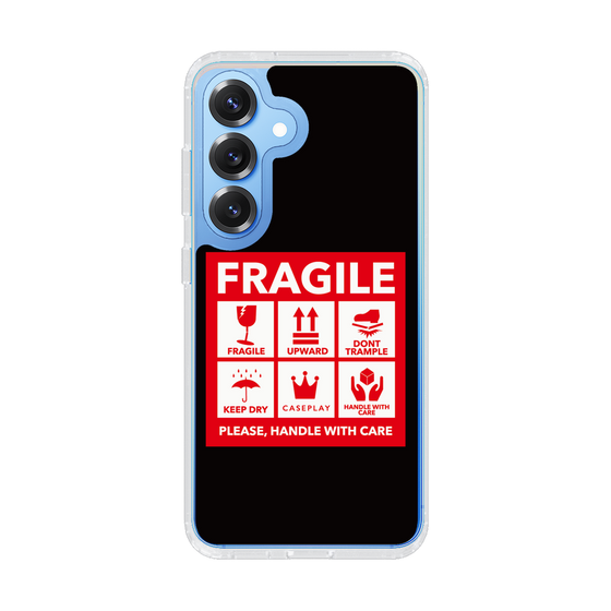 スリムプロテクションケース［ FRAGILE Sticker - Black ］