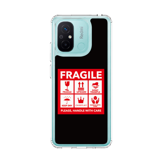 スリムプロテクションケース［ FRAGILE Sticker - Black ］
