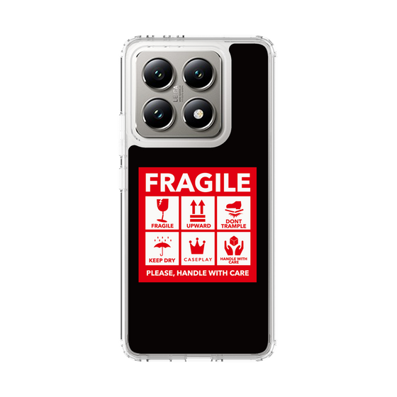 スリムプロテクションケース［ FRAGILE Sticker - Black ］