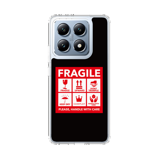 スリムプロテクションケース［ FRAGILE Sticker - Black ］