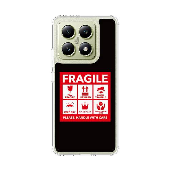 スリムプロテクションケース［ FRAGILE Sticker - Black ］