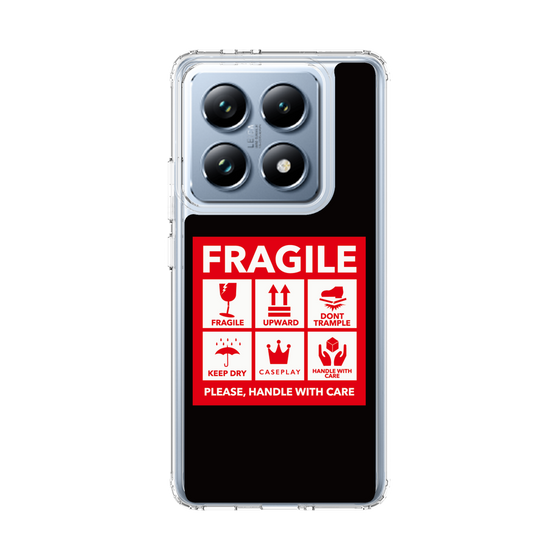 スリムプロテクションケース［ FRAGILE Sticker - Black ］