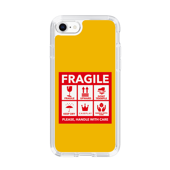 スリムプロテクションケース［ FRAGILE Sticker - Yellow ］