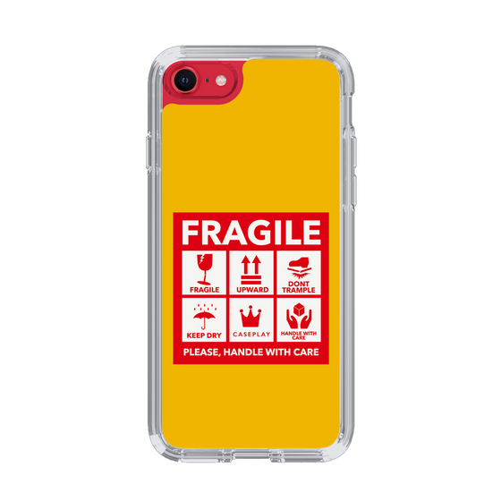 スリムプロテクションケース［ FRAGILE Sticker - Yellow ］