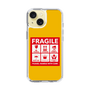 スリムプロテクションケース［ FRAGILE Sticker - Yellow ］