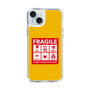 スリムプロテクションケース［ FRAGILE Sticker - Yellow ］