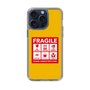 スリムプロテクションケース［ FRAGILE Sticker - Yellow ］