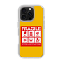 スリムプロテクションケース［ FRAGILE Sticker - Yellow ］