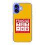 スリムプロテクションケース［ FRAGILE Sticker - Yellow ］