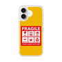 スリムプロテクションケース［ FRAGILE Sticker - Yellow ］