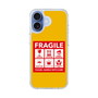 スリムプロテクションケース［ FRAGILE Sticker - Yellow ］