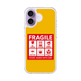 スリムプロテクションケース［ FRAGILE Sticker - Yellow ］