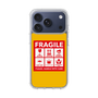 スリムプロテクションケース［ FRAGILE Sticker - Yellow ］