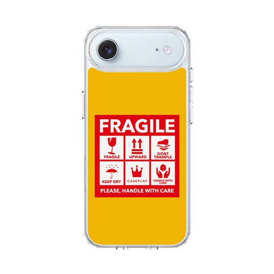 スリムプロテクションケース［ FRAGILE Sticker - Yellow ］