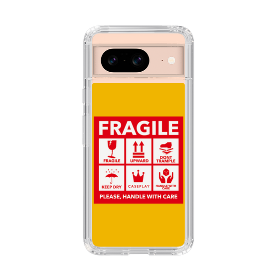 スリムプロテクションケース［ FRAGILE Sticker - Yellow ］