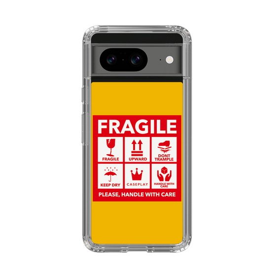 スリムプロテクションケース［ FRAGILE Sticker - Yellow ］