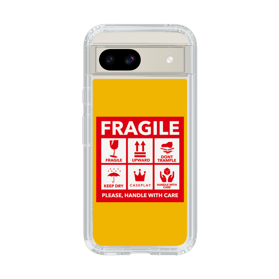 スリムプロテクションケース［ FRAGILE Sticker - Yellow ］