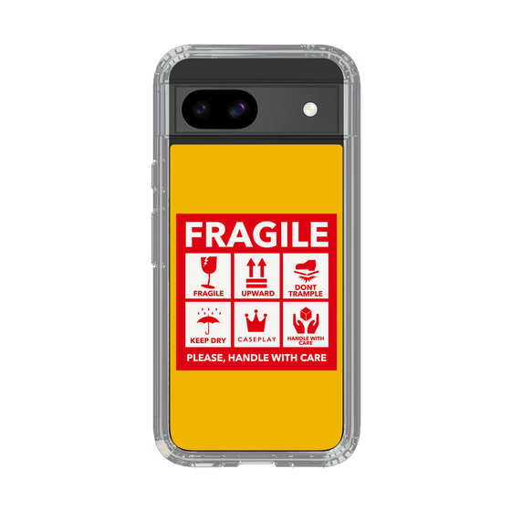 スリムプロテクションケース［ FRAGILE Sticker - Yellow ］