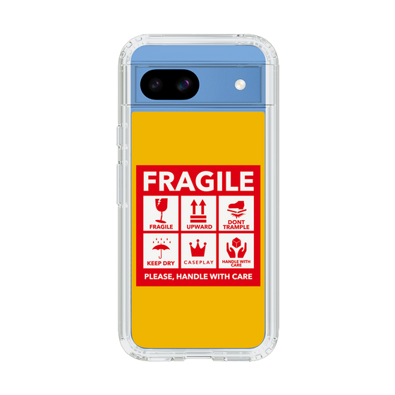 スリムプロテクションケース［ FRAGILE Sticker - Yellow ］