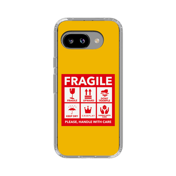 スリムプロテクションケース［ FRAGILE Sticker - Yellow ］
