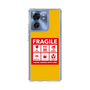 スリムプロテクションケース［ FRAGILE Sticker - Yellow ］