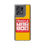 スリムプロテクションケース［ FRAGILE Sticker - Yellow ］