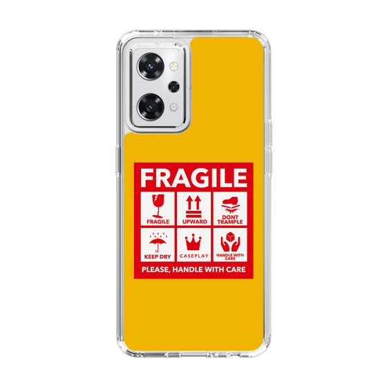 スリムプロテクションケース［ FRAGILE Sticker - Yellow ］