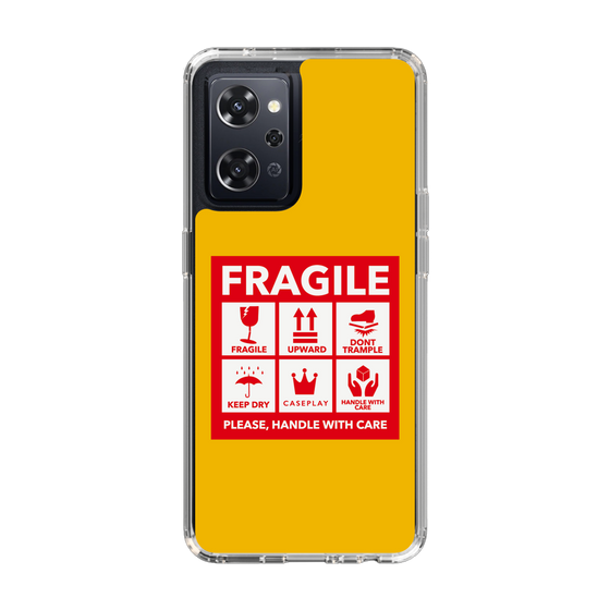 スリムプロテクションケース［ FRAGILE Sticker - Yellow ］