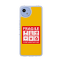 スリムプロテクションケース［ FRAGILE Sticker - Yellow ］
