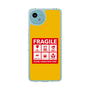 スリムプロテクションケース［ FRAGILE Sticker - Yellow ］