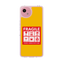 スリムプロテクションケース［ FRAGILE Sticker - Yellow ］