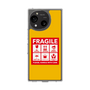 スリムプロテクションケース［ FRAGILE Sticker - Yellow ］
