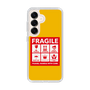 スリムプロテクションケース［ FRAGILE Sticker - Yellow ］