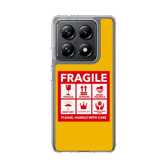スリムプロテクションケース［ FRAGILE Sticker - Yellow ］