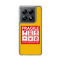スリムプロテクションケース［ FRAGILE Sticker - Yellow ］