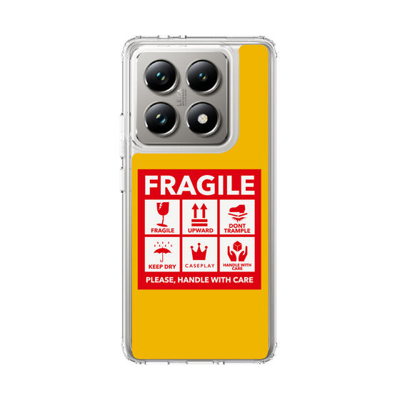 スリムプロテクションケース［ FRAGILE Sticker - Yellow ］