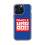 スリムプロテクションケース［ FRAGILE Sticker - Blue ］